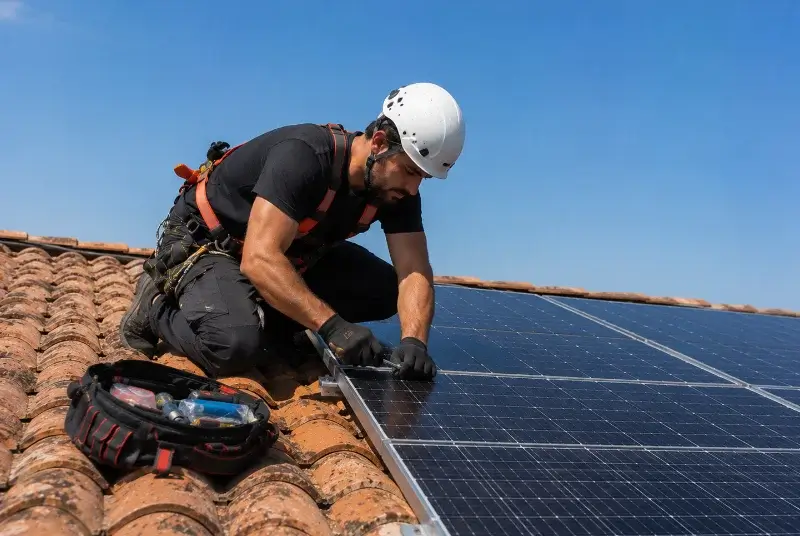 Maintenance et monitoring de panneaux solaires à Saint-Laurent-de-la-Salle