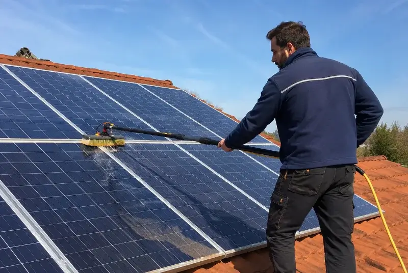 Nettoyage et entretien de panneaux solaires à Saint-Laurent-de-la-Salle