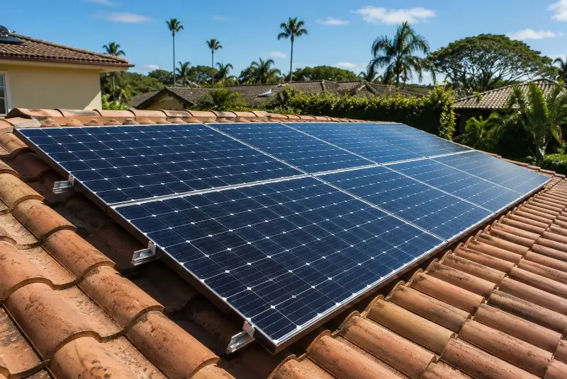 Installation de panneaux solaires à Saint-Laurent-de-la-Salle